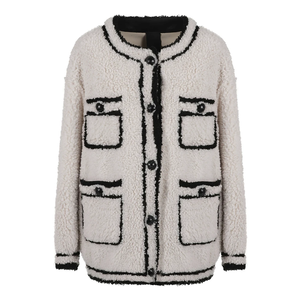 Blancha Shearling Jas Beige Dames