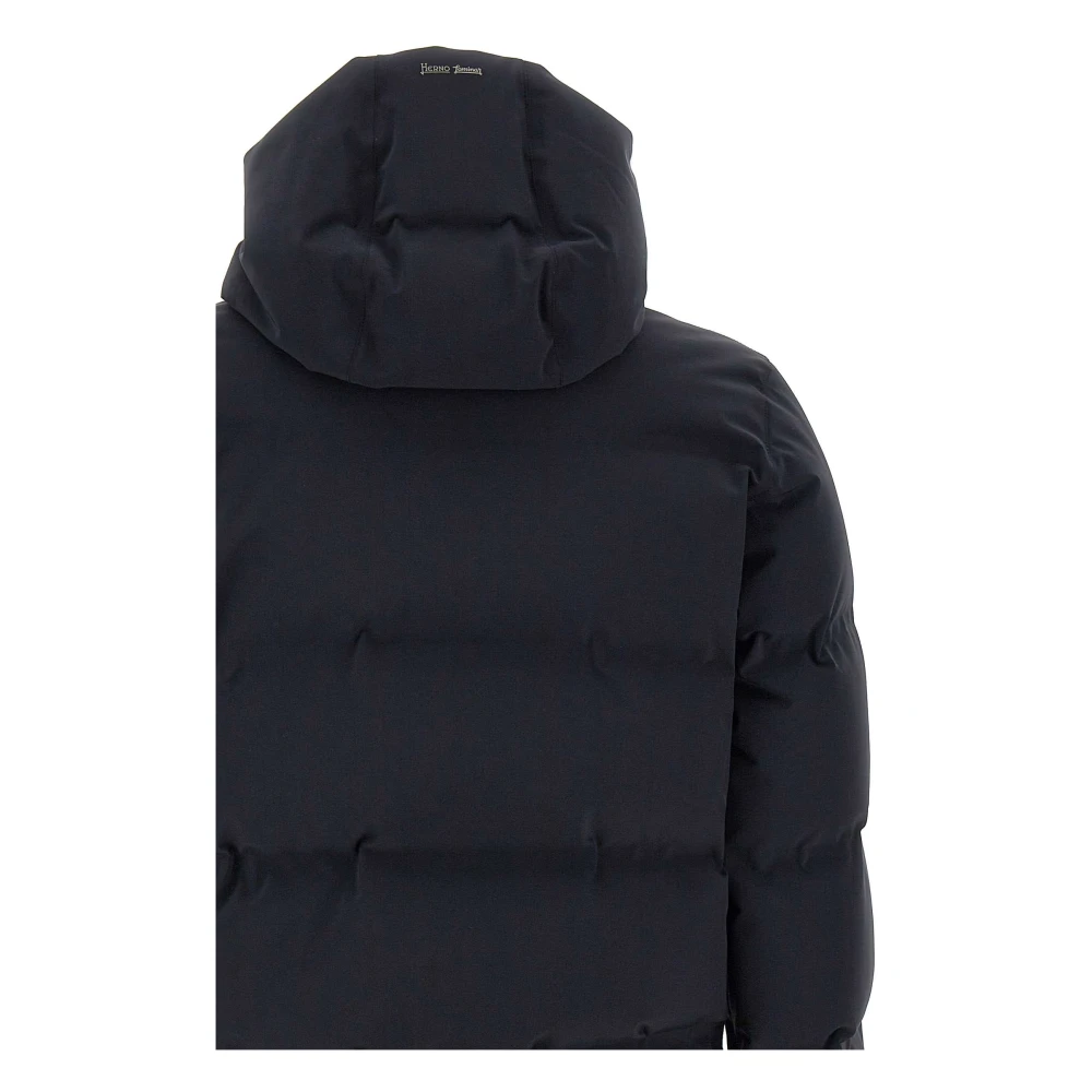 Herno Zwarte Bomberjack Waterdicht Ademend Black Heren