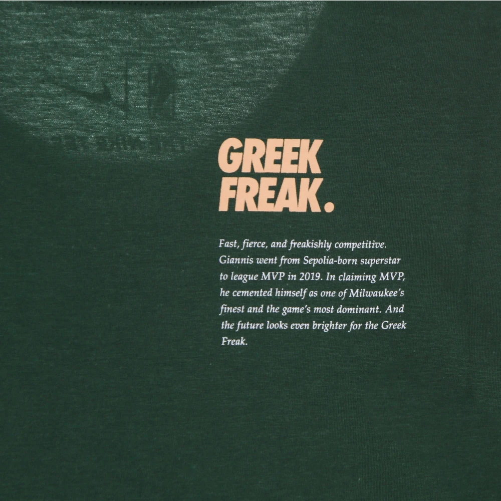 Nike Giannis Antetokounmpo NBA T-shirt Green Heren