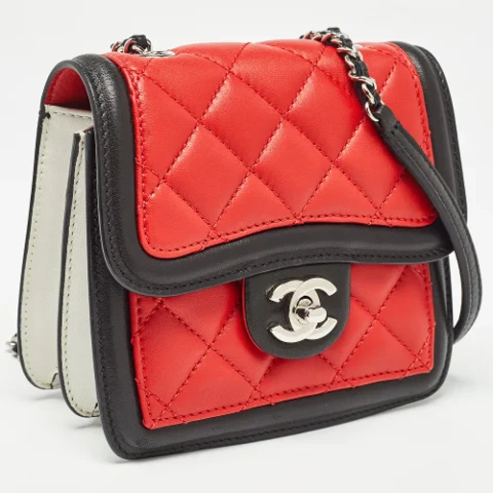 Chanel Vintage Pre-owned Leather chanel-bags Orange Dames