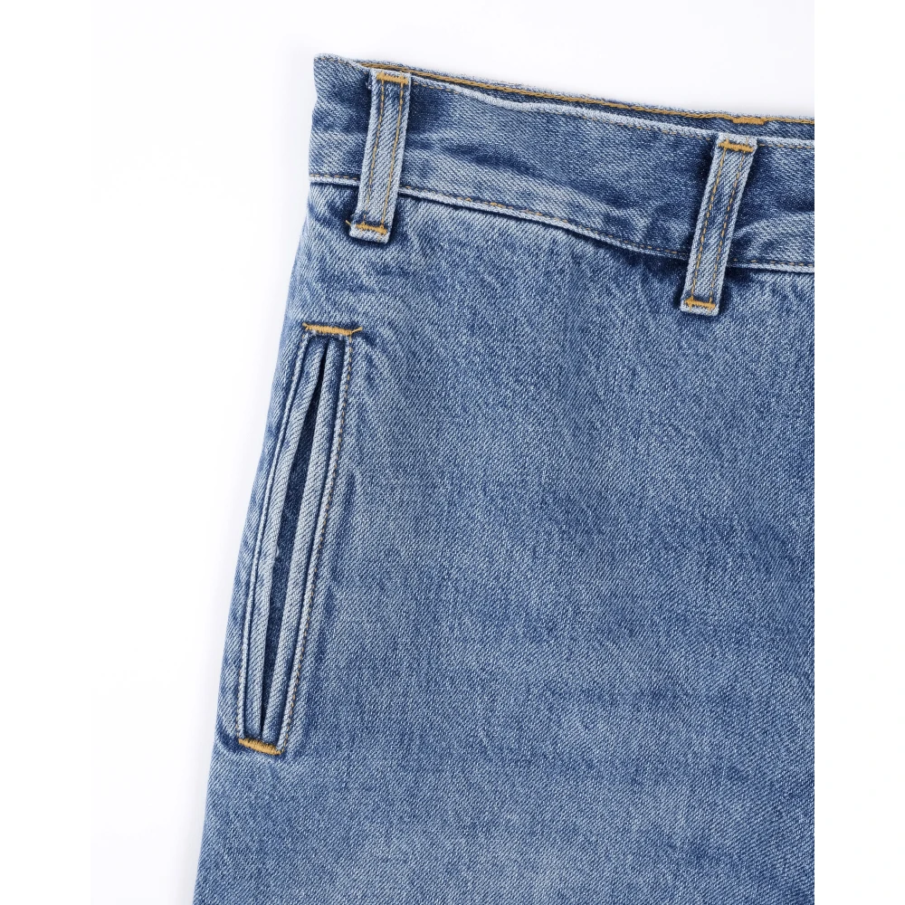 Plan C Loose-fit Jeans Blue Dames
