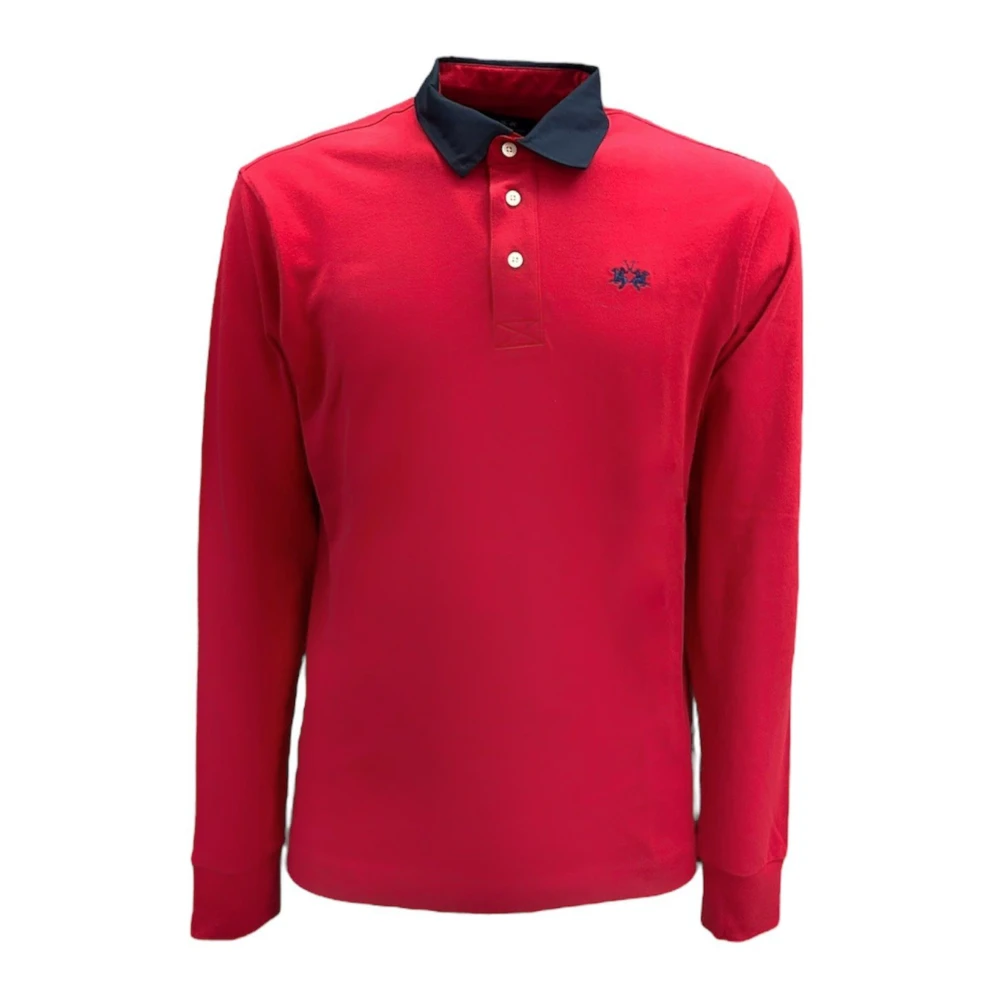 La Martina Men's Red Polo Shirts, M, Polo Shirt