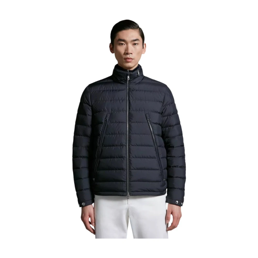 Moncler Korte Donsjas Blue Heren