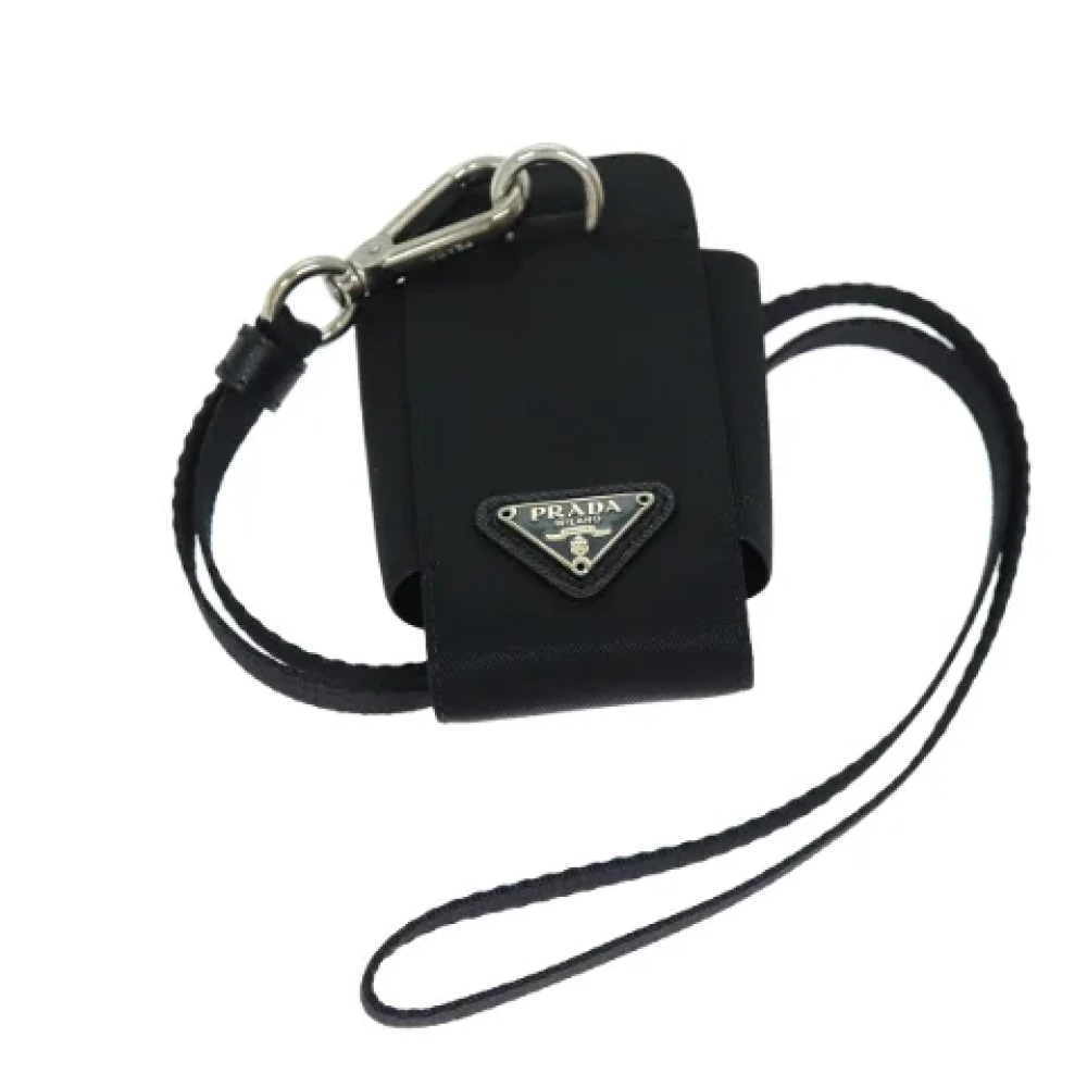 Prada Vintage Pre-owned Nylon pouches Black Dames