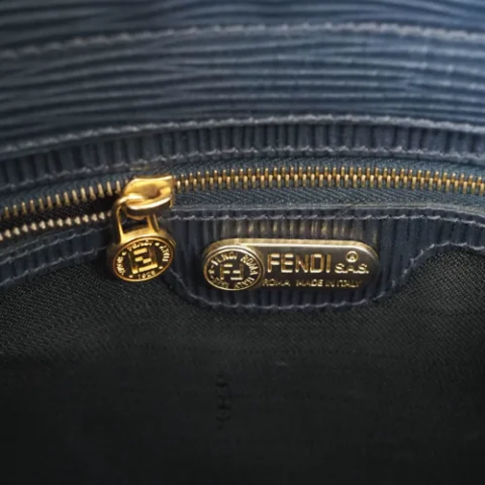 Fendi Vintage Pre-owned Leather fendi-bags Blue Dames