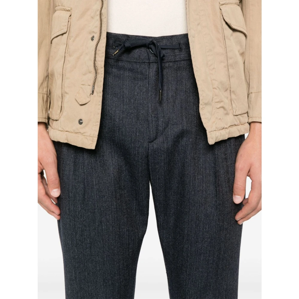 Herno Slim Fit Broek Blue Heren