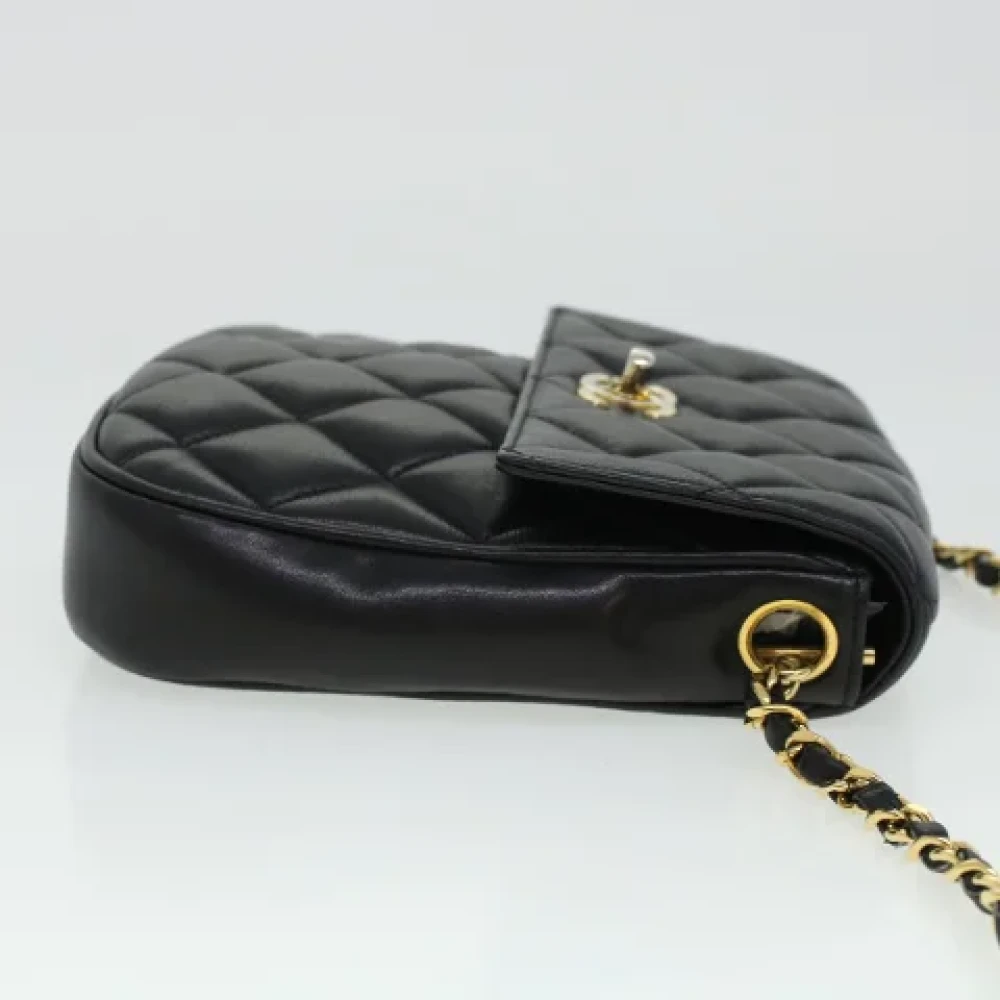 Chanel Vintage Pre-owned Leather chanel-bags Black Dames