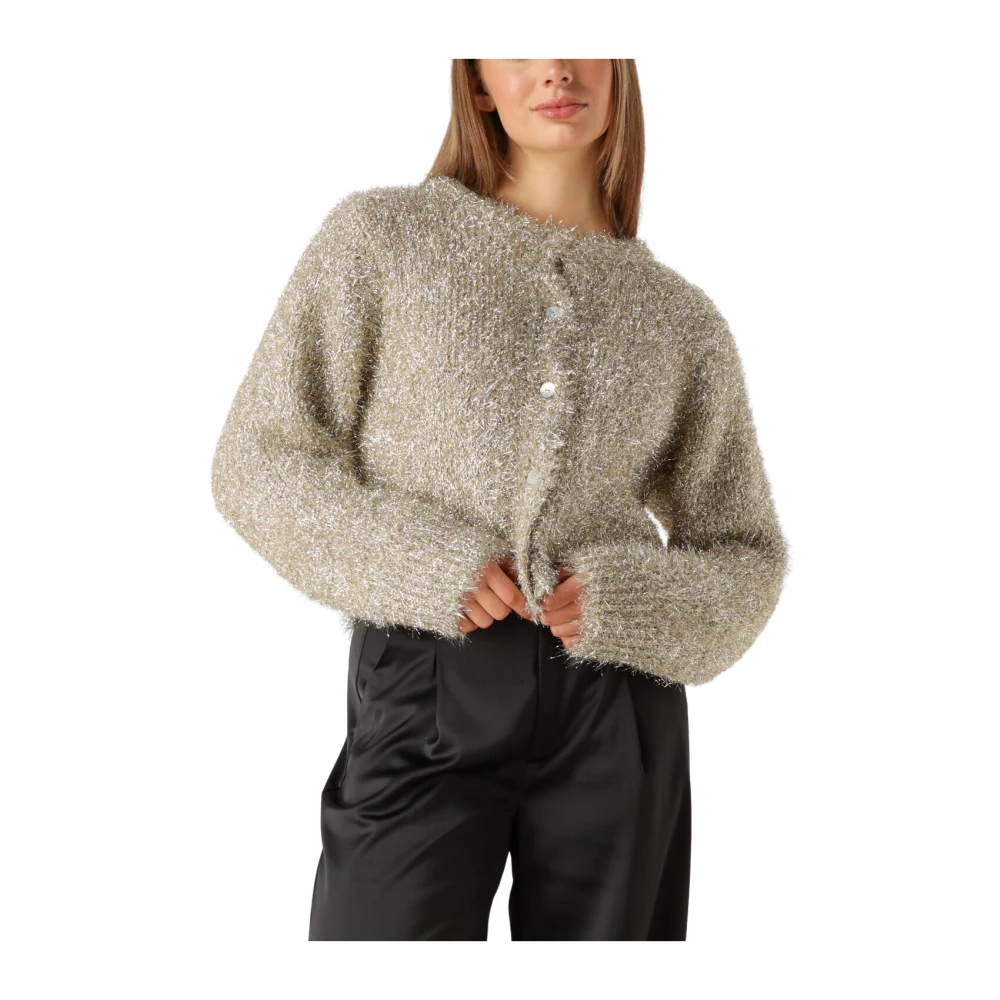 Knit-ted Gouden Cardigan Lynn voor vrouwen Yellow Dames