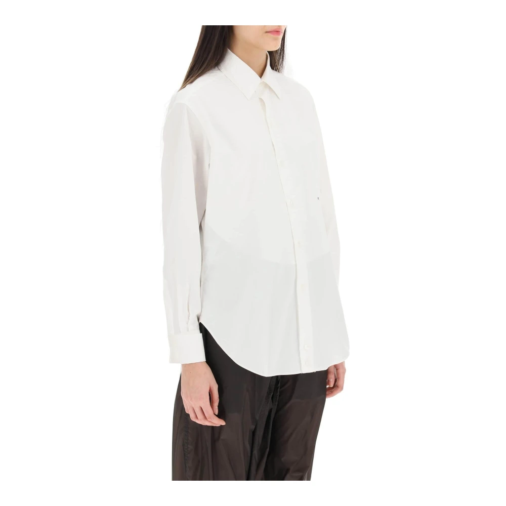 Maison Margiela Oversized `M` Katoenen Shirt White Dames