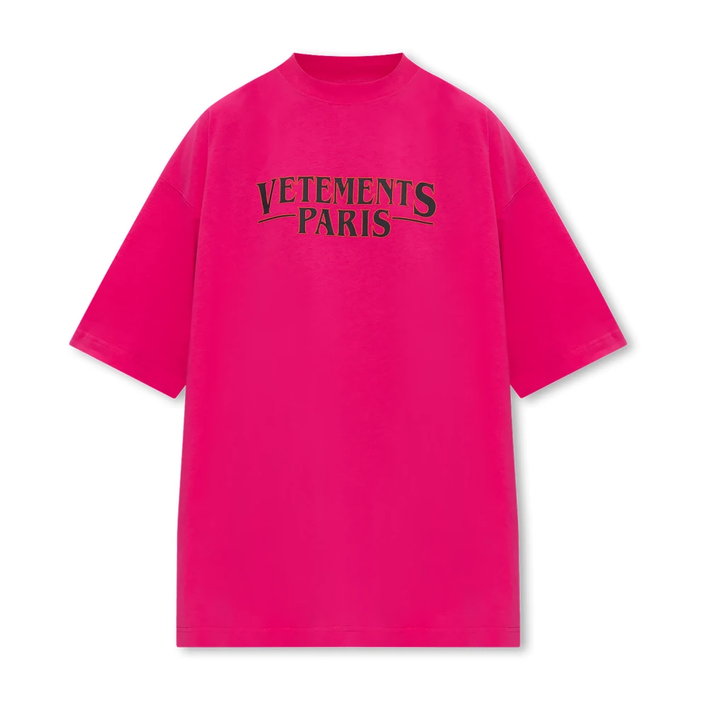 Vetements Oversized T-shirt Pink Dames