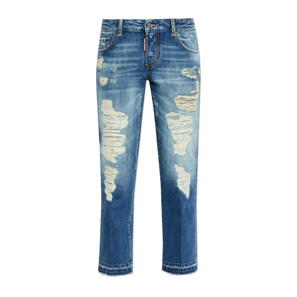 Dsquared2 Women's Blue Loose Fit Jeans, Xs, Jeans Jenna