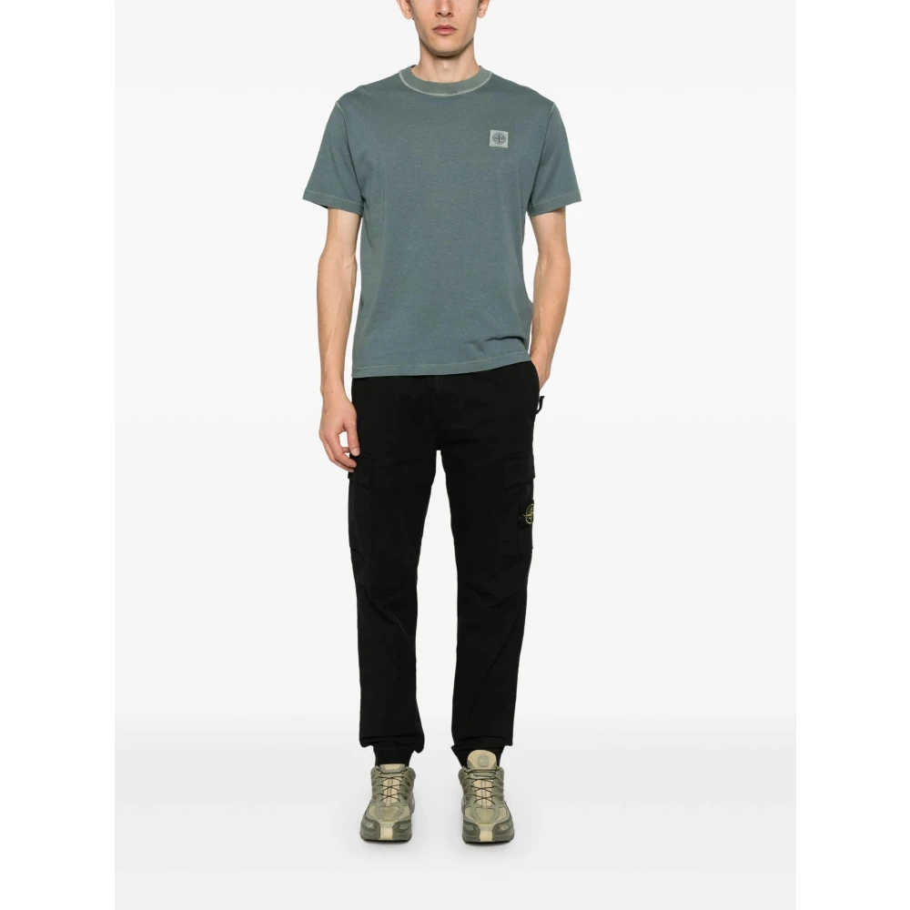 Stone Island Casual Katoenen T-shirt Green Heren
