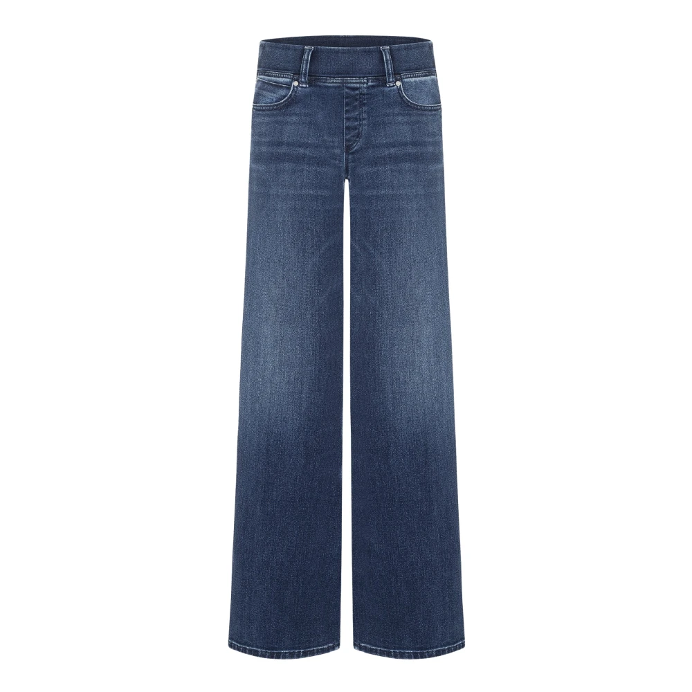 Cambio Women's Blue Wide Jeans - Wide Jeans - 2XL - Jeans