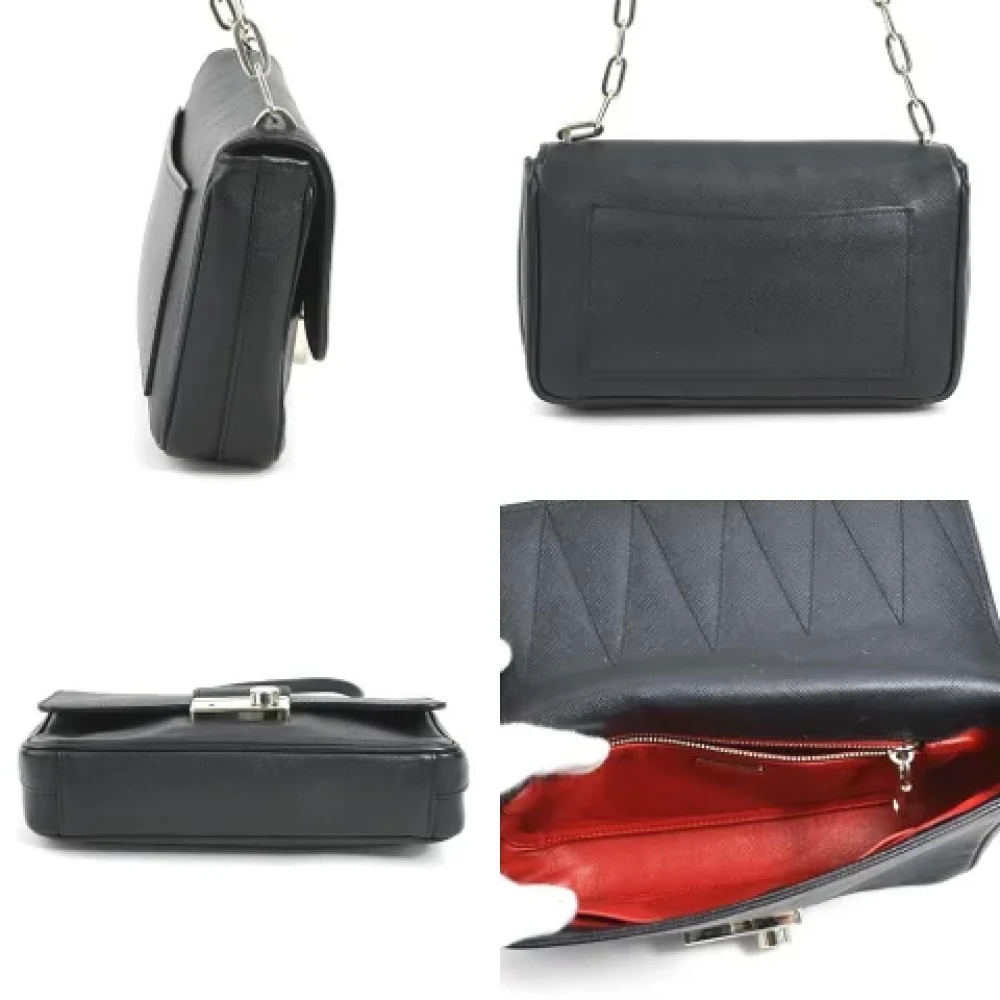 Prada Vintage Pre-owned Leather prada-bags Black Dames