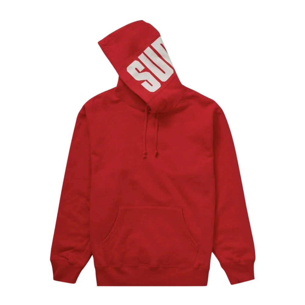 Supreme Rode Rib Hoodie Beperkte Oplage Red Heren