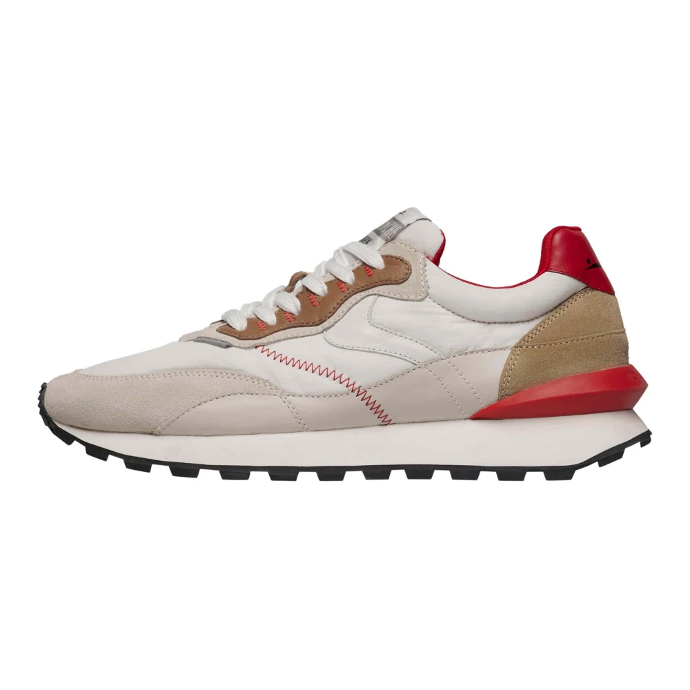 Voile Blanche Leren sneakers met technische stof Heren Schoenen Veelkleurig Multicolor