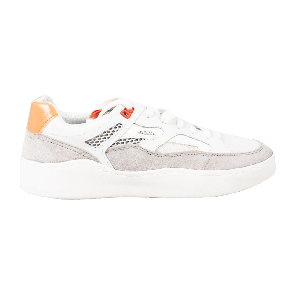 Geox Ronde Neus Veterschoenen Heren Schoenen Wit