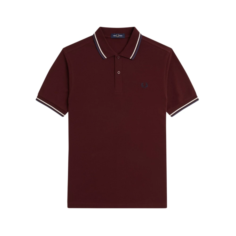 Fred Perry Men's Red F Perry, Polo Shirts, Xs, Bordeaux Logo Polo Shirt