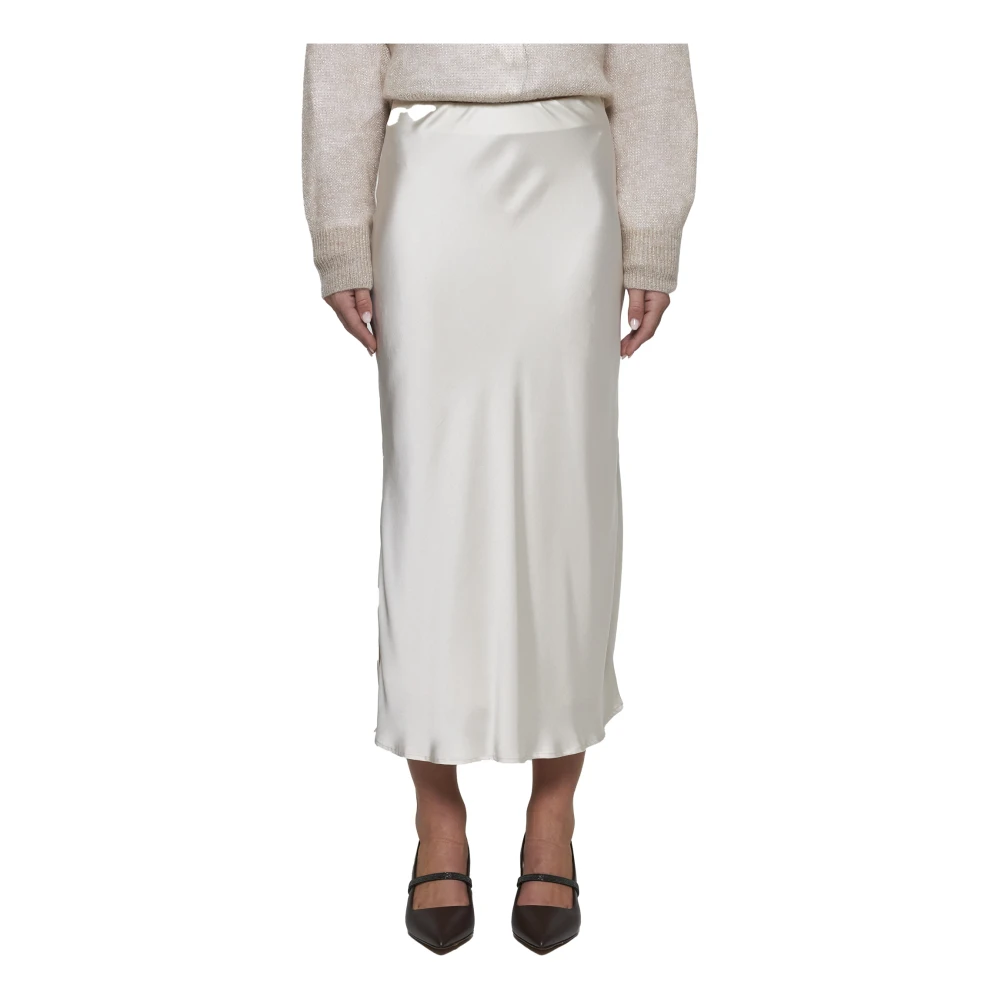 BRUNELLO CUCINELLI Elegante Rokken Collectie White Dames