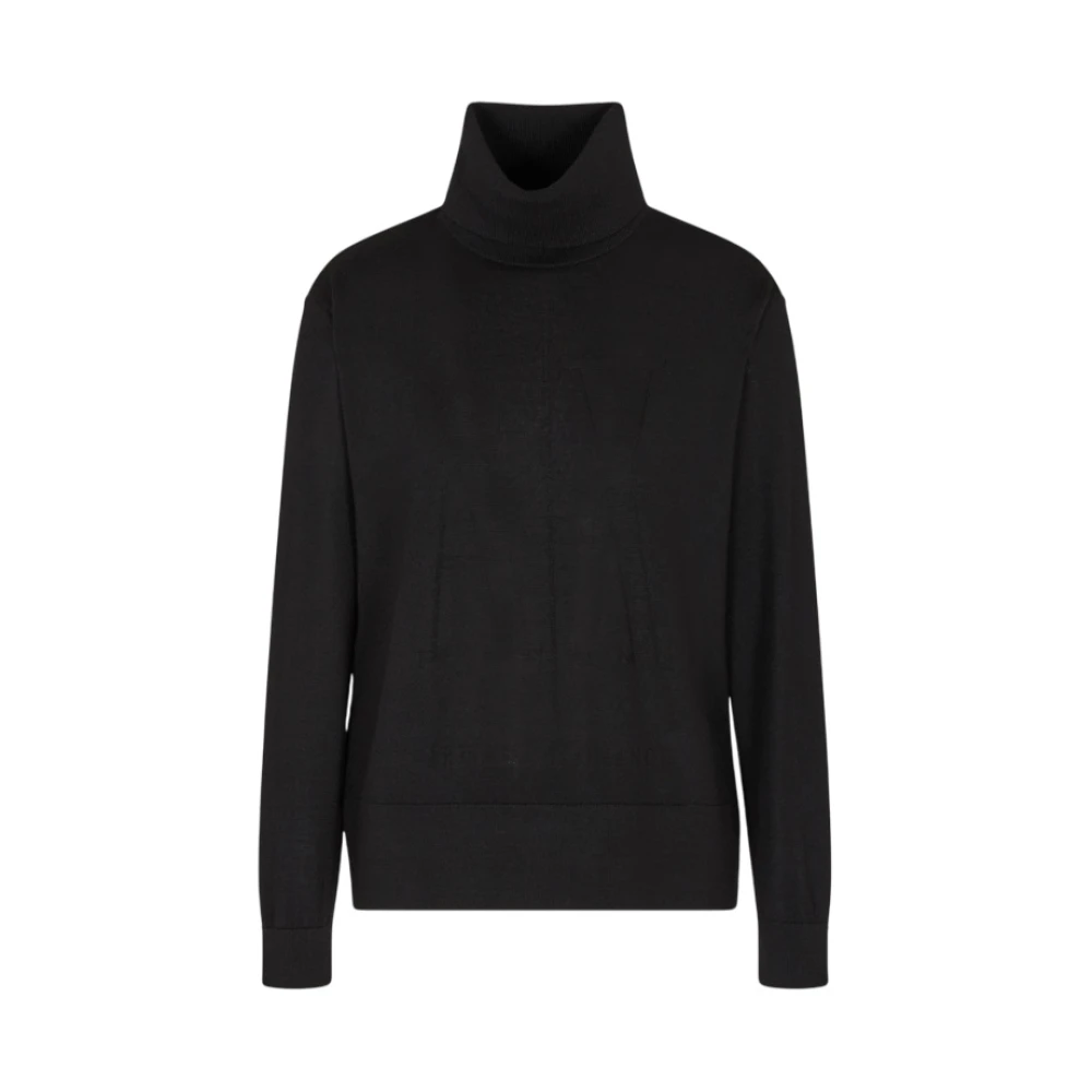 Armani Exchange Svart Polo Tröja