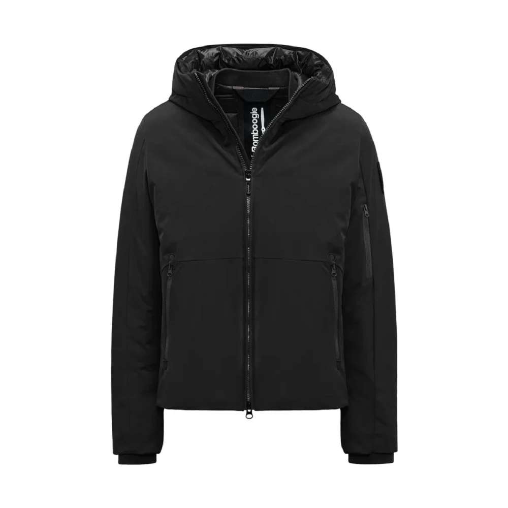 BomBoogie Winterjas Zwart Minimalistisch Design Black Heren