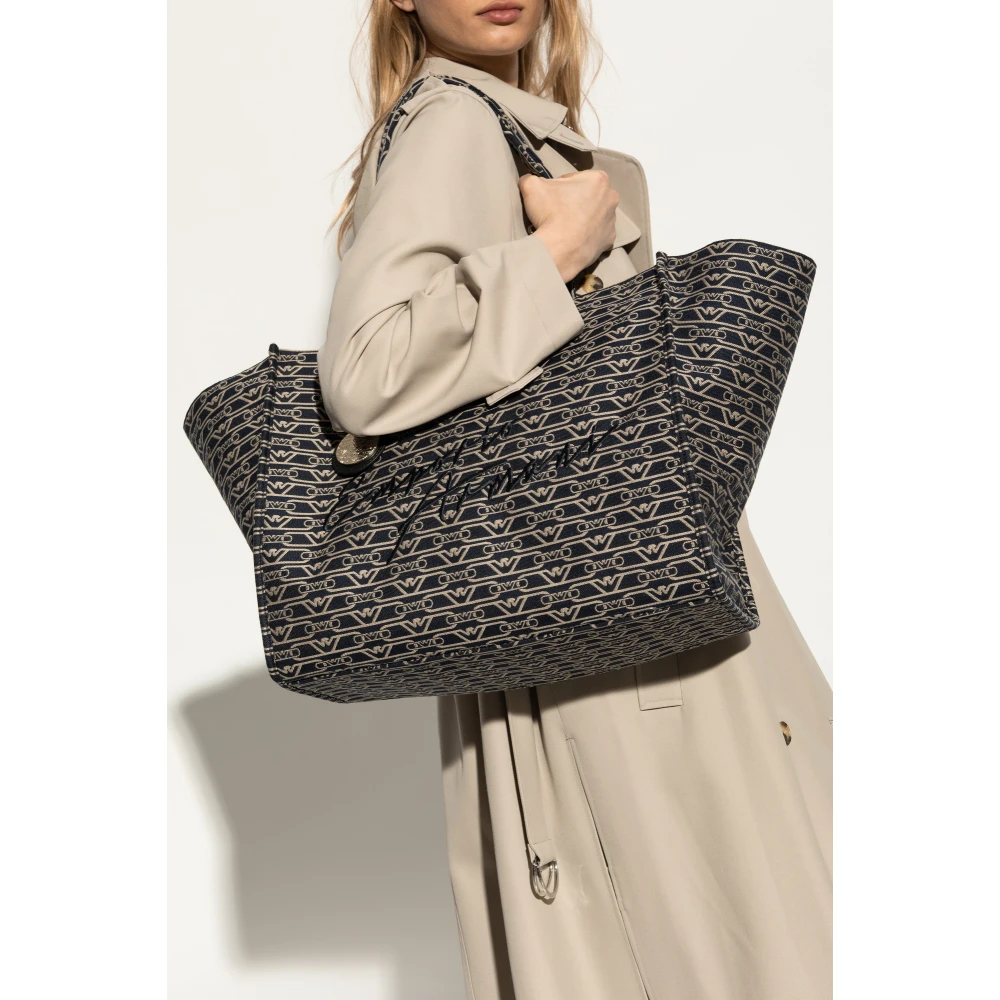 Emporio Armani shopper type tas Black Dames