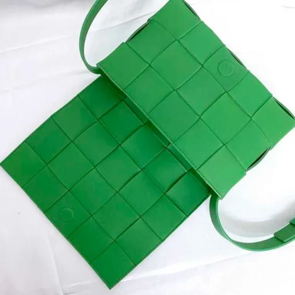 Bottega Veneta Vintage Pre-owned Leather shoulder-bags Green Dames
