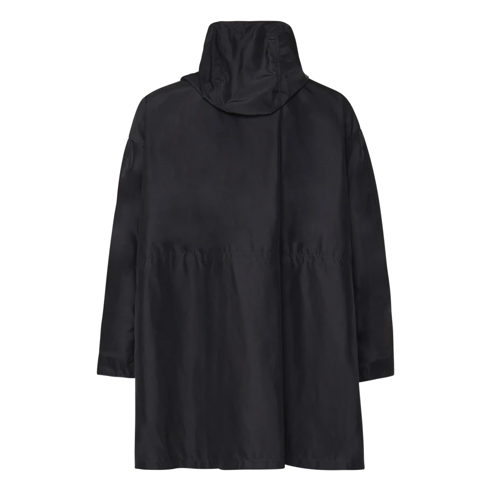 Dolce & Gabbana Zwarte Winddichte Waterdichte Rits Jas Black Heren