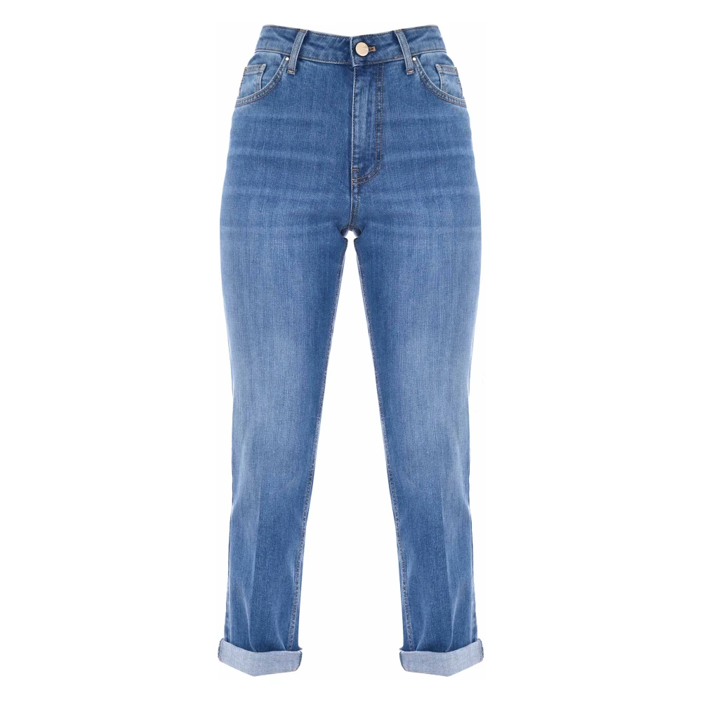 Kocca Stone-Washed Mom Jeans Blue, Dam