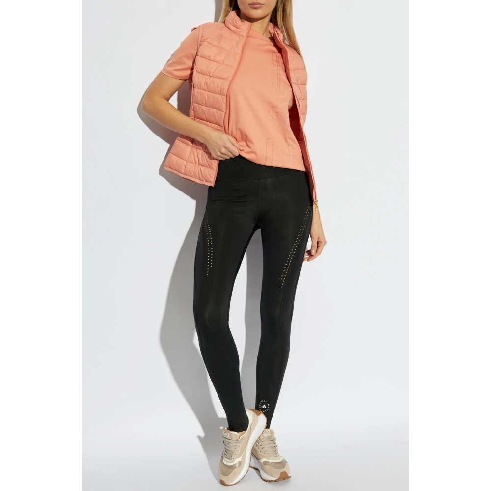 Emporio Armani EA7 Gewatteerd vest met capuchon Pink Dames