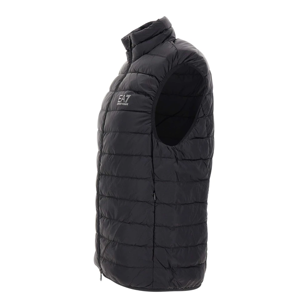 Emporio Armani EA7 Zwarte Jassen voor Mannen Black Heren