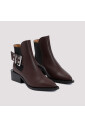 brown-ankle-boots-with-buckle-strap