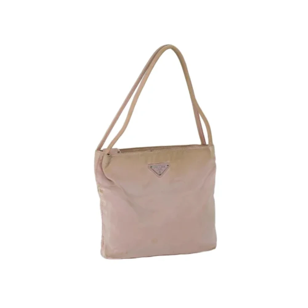 Prada Vintage Pre-owned Nylon handbags Pink Dames