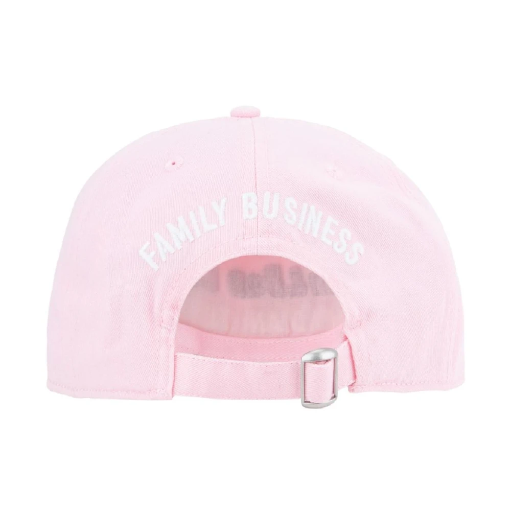 Dsquared2 Geborduurde baseballpet met gesp Pink Unisex