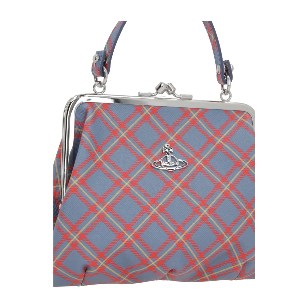 Vivienne Westwood Tartan Eco-lederen Handtas met Kettingriem Multicolor Dames