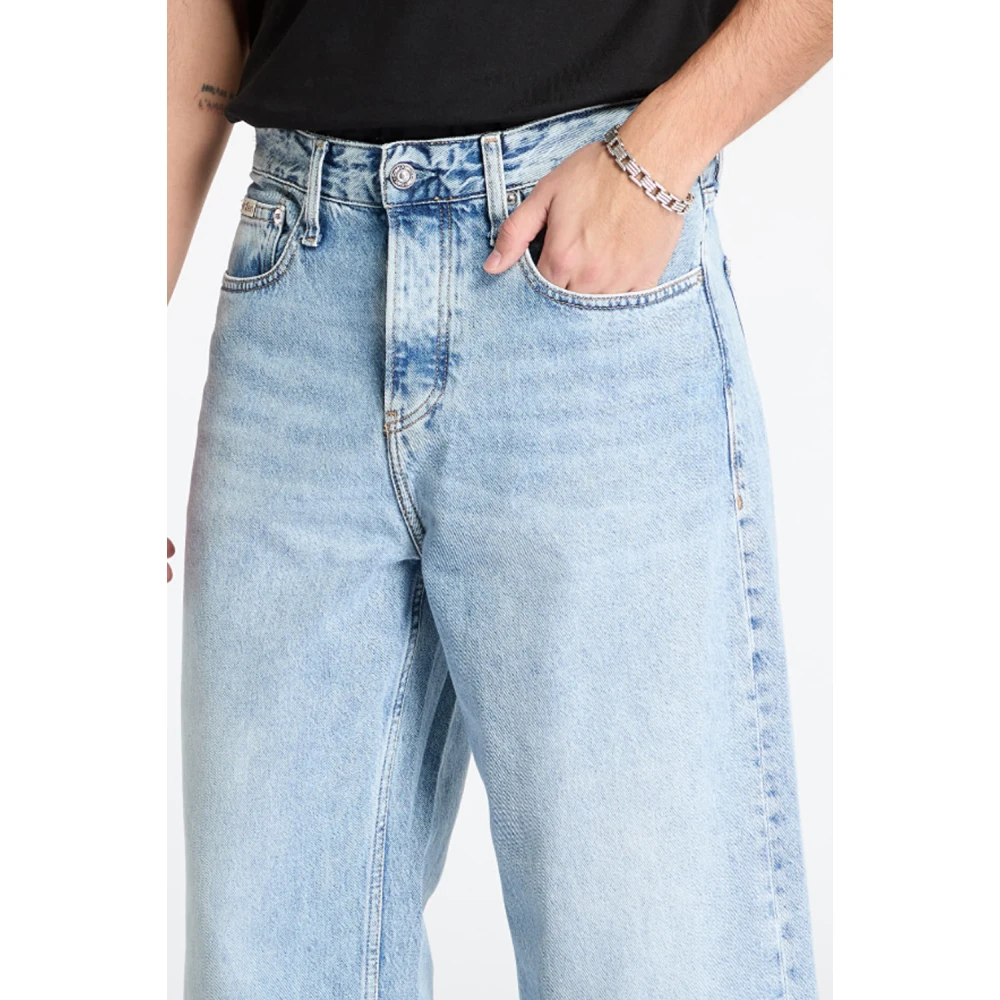 Calvin Klein Jeans Lichte Denim Broek voor Mannen Blue Heren