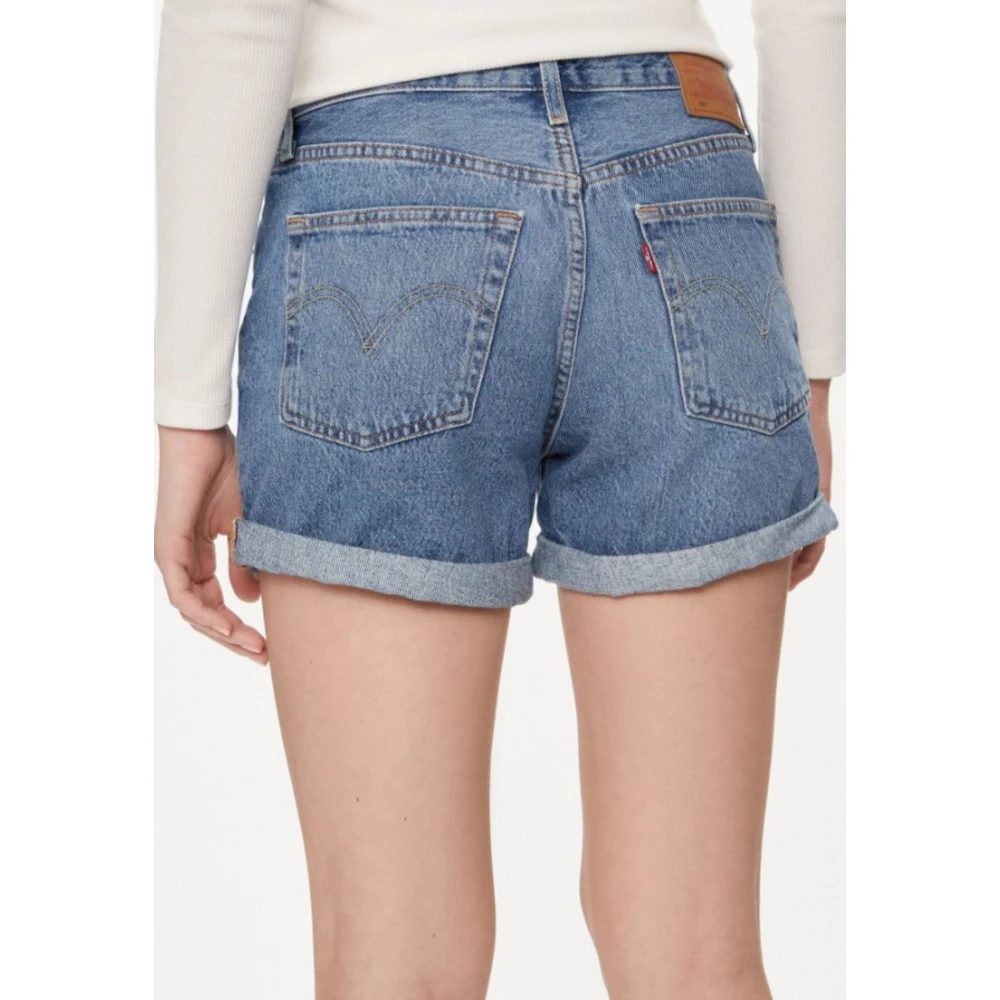 Levi's Opgerolde korte broek voor vrouwen Blue Dames