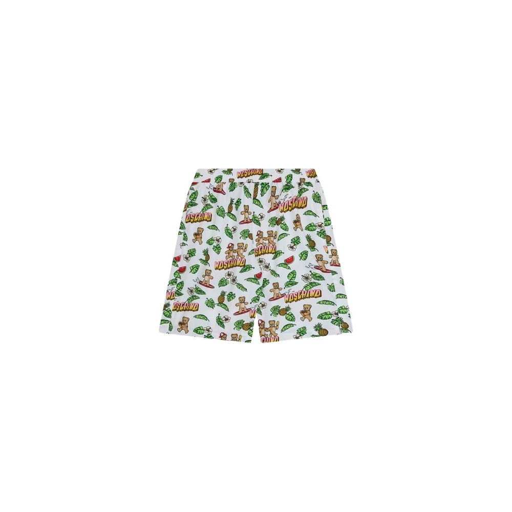 Moschino Multicolor Kids Swimming Trunks, Male, 4 Y, Printed Nylon Swim Trunks