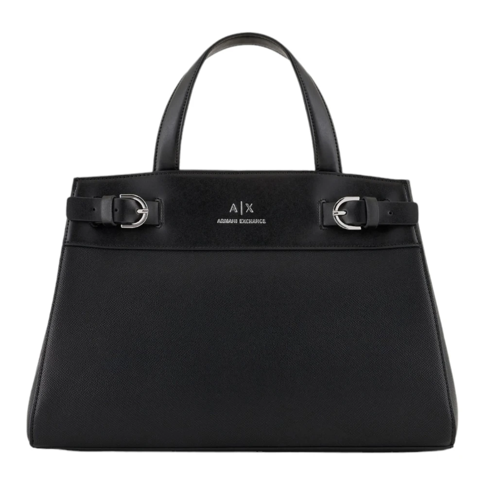 Armani Exchange Zwarte handtas met logoprint Black Dames
