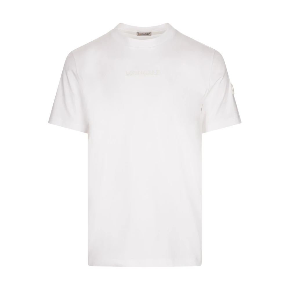Moncler - Tops > T-Shirts - White - Moncler - Modalova