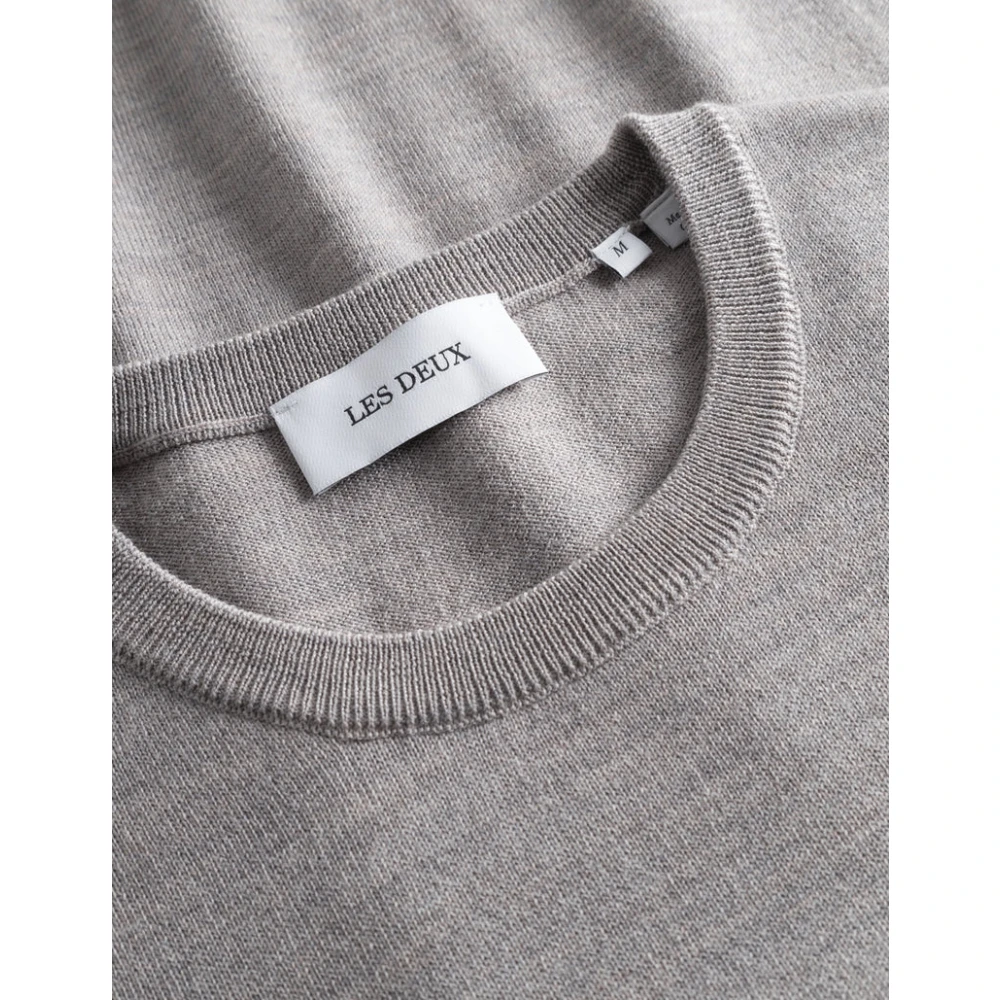 Les Deux Merino Wool Crewneck Sweater Gray Dames
