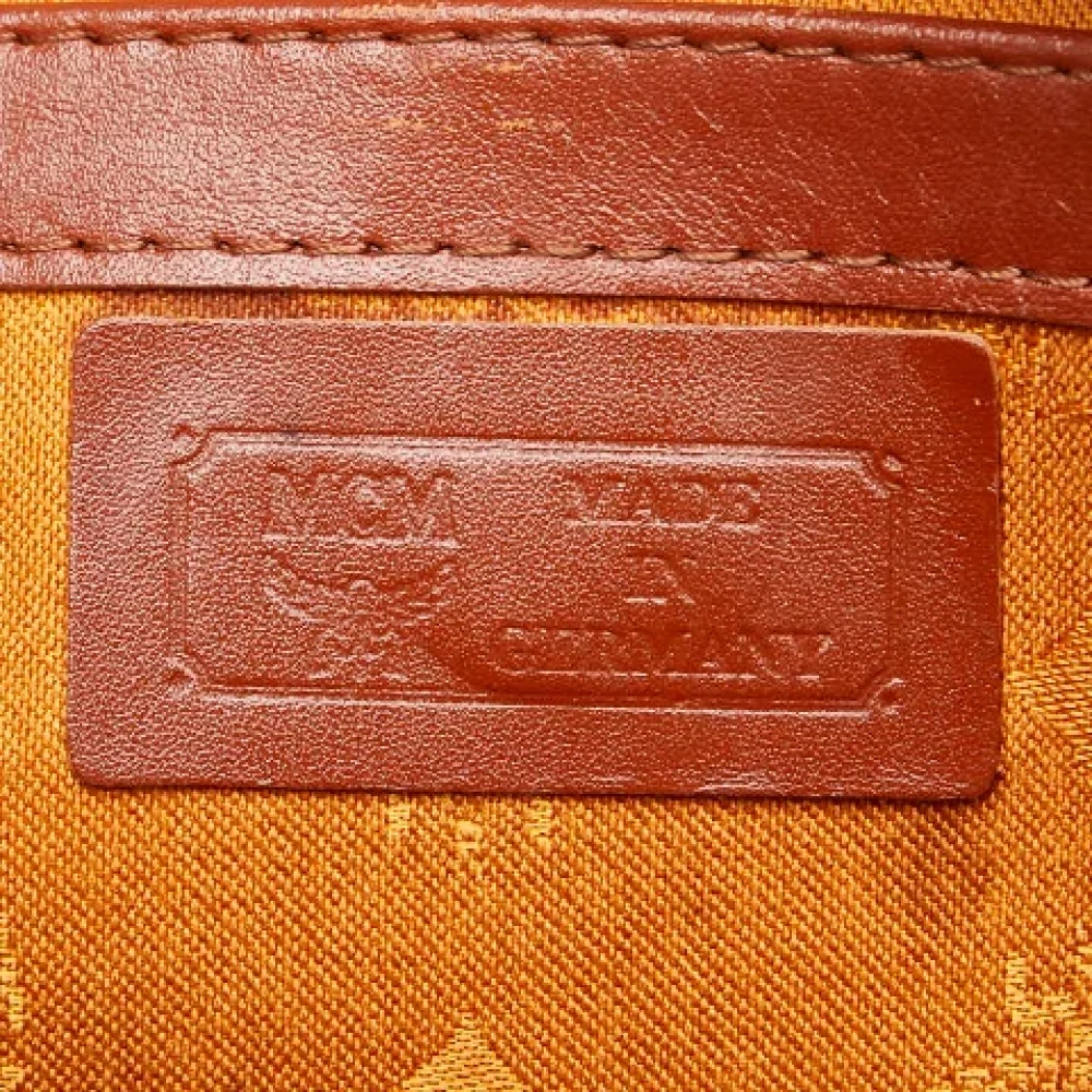 MCM Pre-owned Leather handbags Brown Dames
