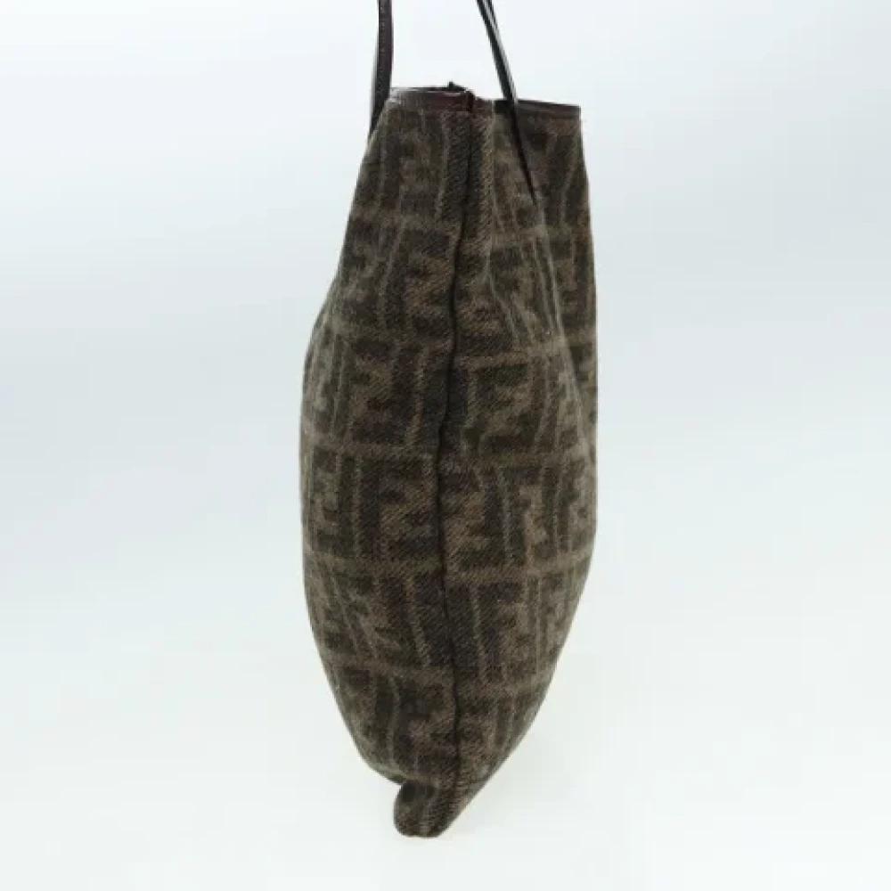 Fendi Vintage Pre-owned Wool totes Brown Dames