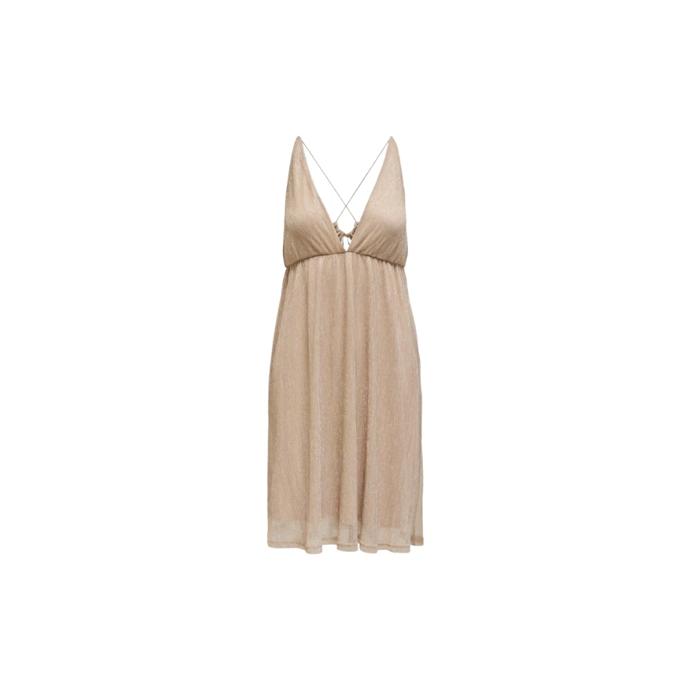 Only Women's Gray Sleeveless V-Neck Dress 15289490 - Short Dresses - M - Dresses