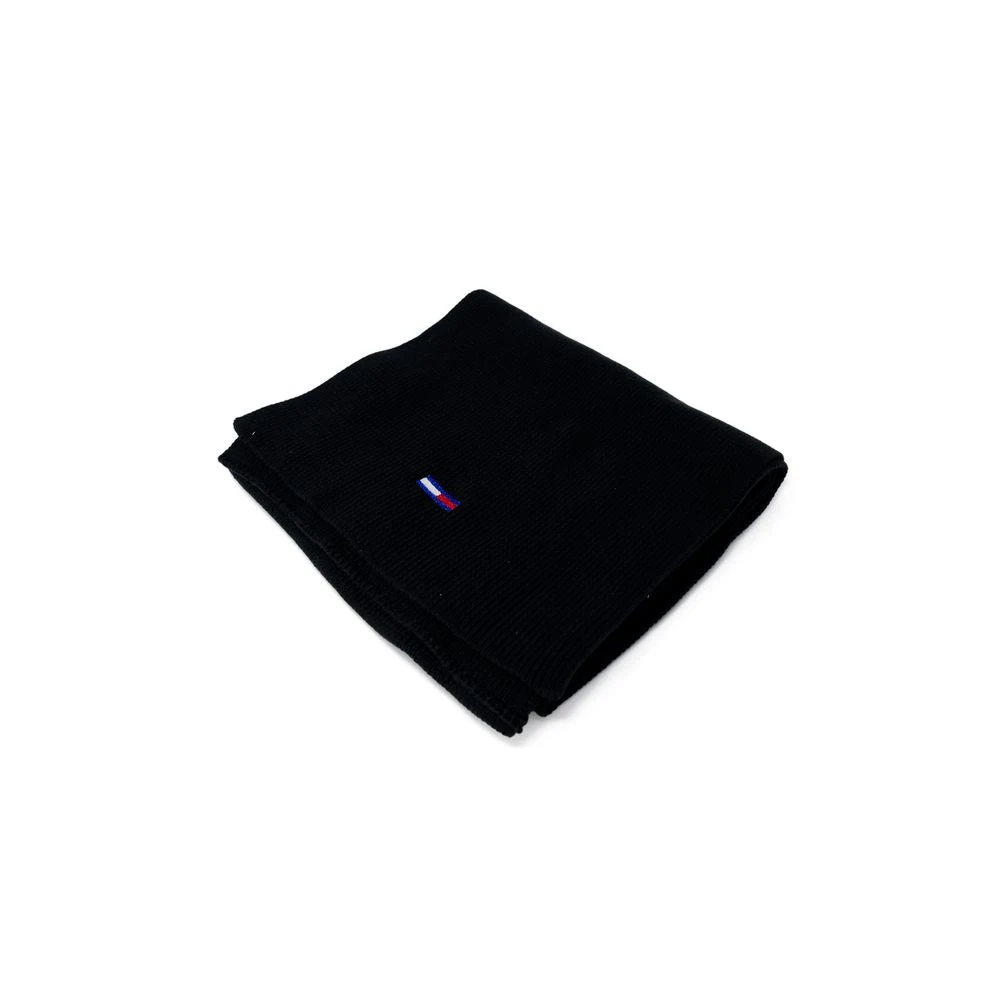 Tommy Jeans Zwarte Biologische Katoenen Dames Sjaal Black Dames