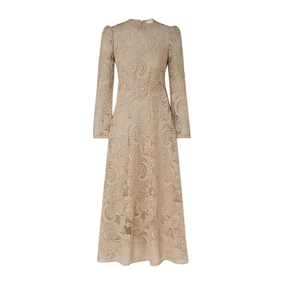Zimmermann Katoenen Waverly Jurk Beige Dames