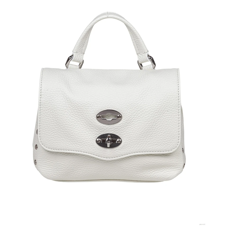 Zanellato Dagelijkse Baby Leren Schoudertas White Dames