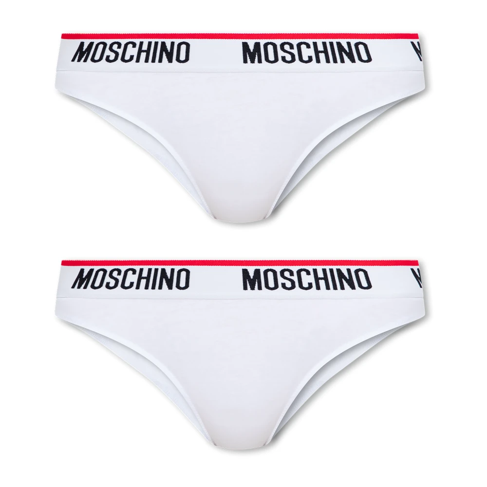Mærkede underbukser 2-pakke, Moschino, Dame