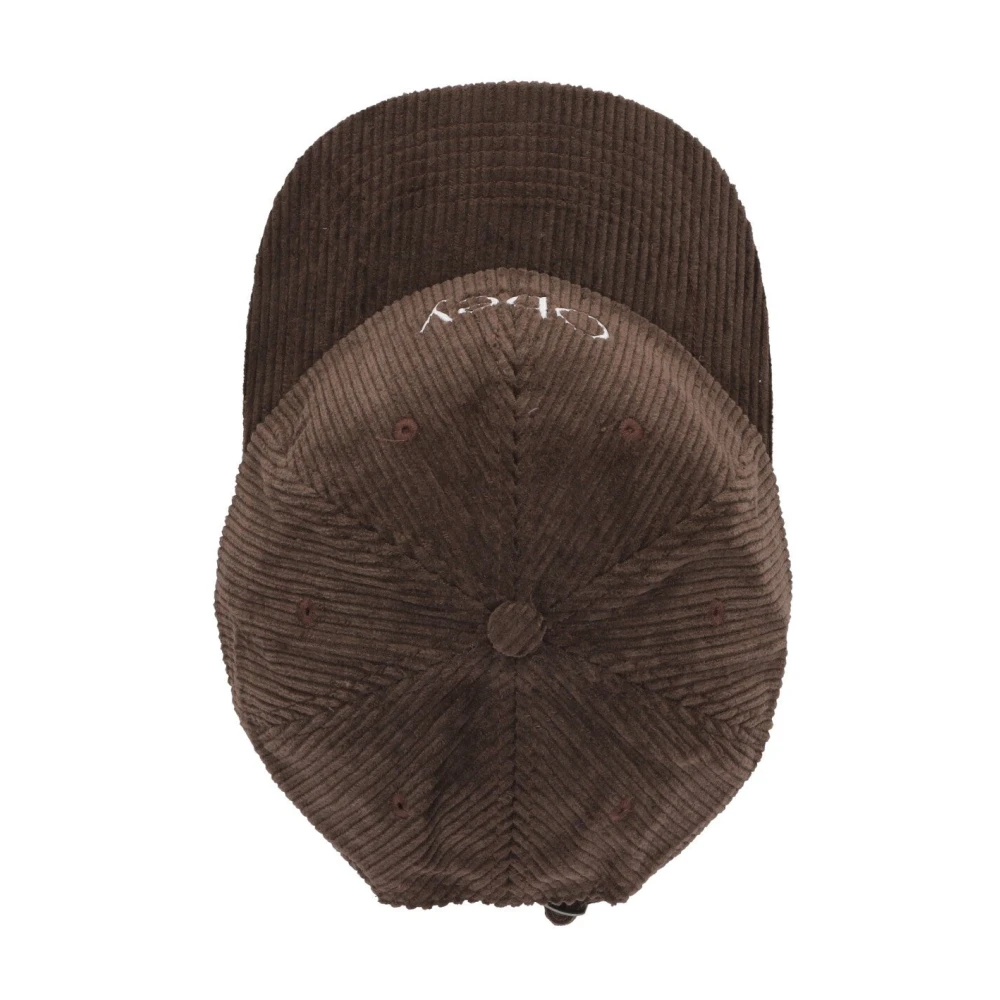 Obey Bruine Velvet Gebogen Klep Pet Brown Heren