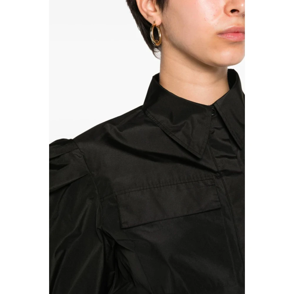 Msgm Zwarte blouse met ballonmouwen Black Dames